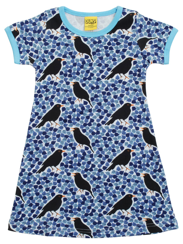 Short Sleeve Dress - Blackbird - Blue