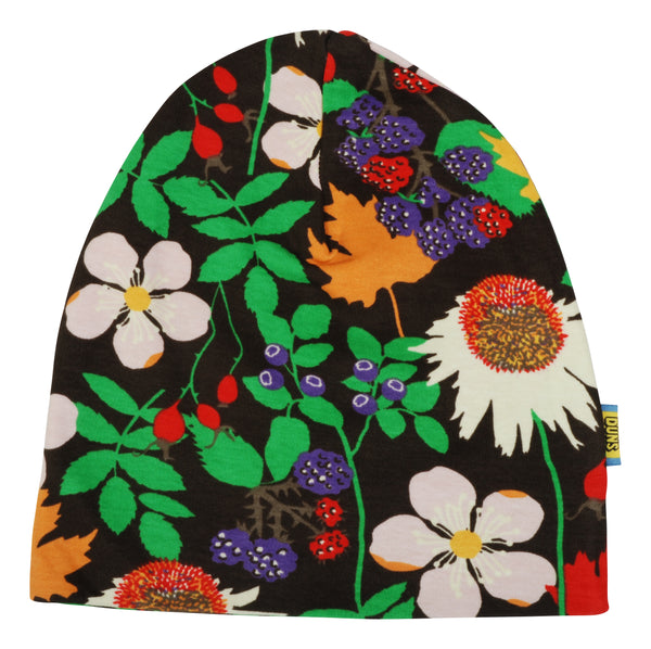 Double Layer Hat - Autumn Flowers - Brown