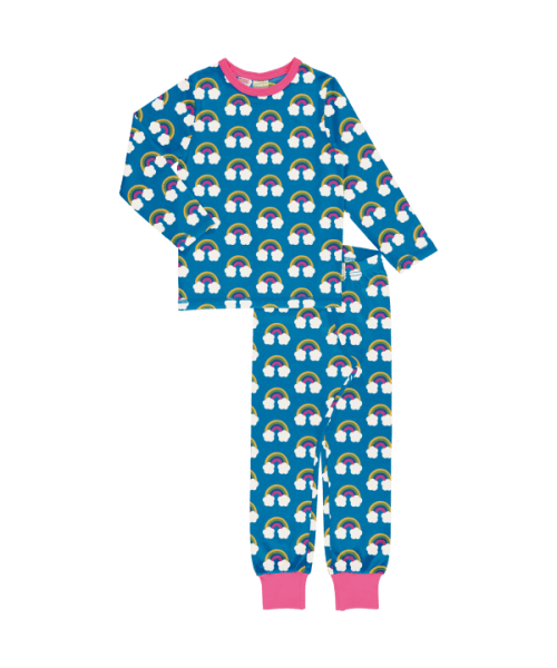 Long Sleeve Pyjama Set - Farm Rainbow