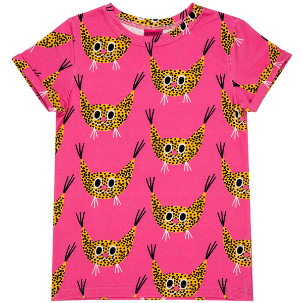 Short Sleeve Top - Rufus Wildcat - Pink
