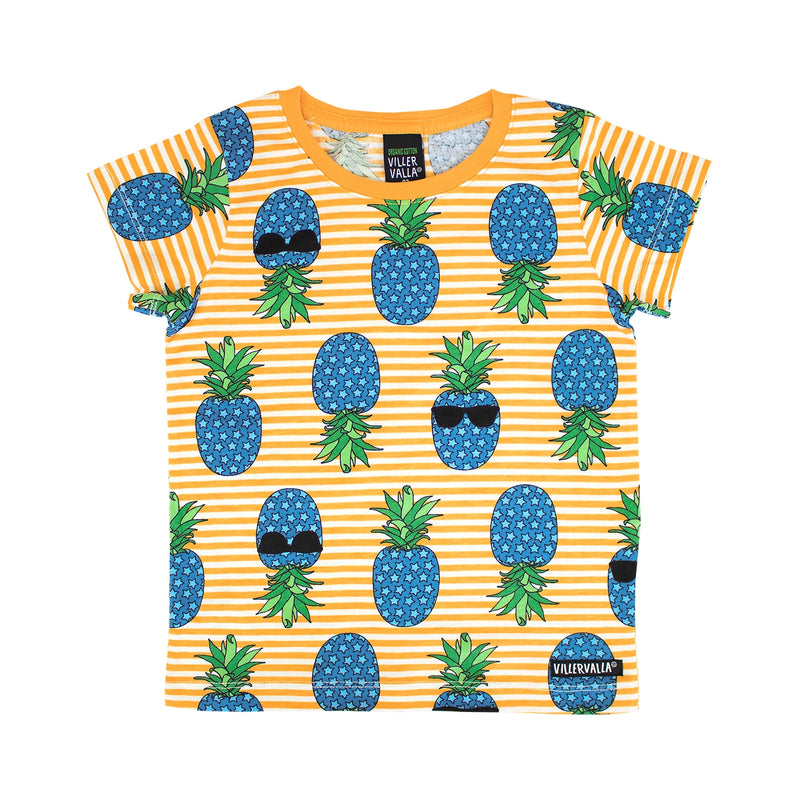 Short Sleeve Top with fold up - Cool Fruit - Tangerine