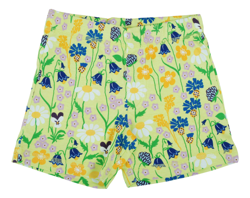 Short Pants - Midsummer Flowers - Sharp Green