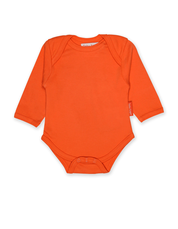 Orange Basic LS Babygrow