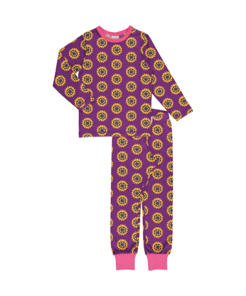 Long Sleeve Pyjama Set - Garden Sunflower