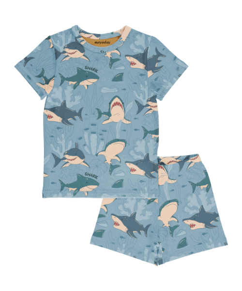 Short Sleeve Pyjama Set - Shark Remark
