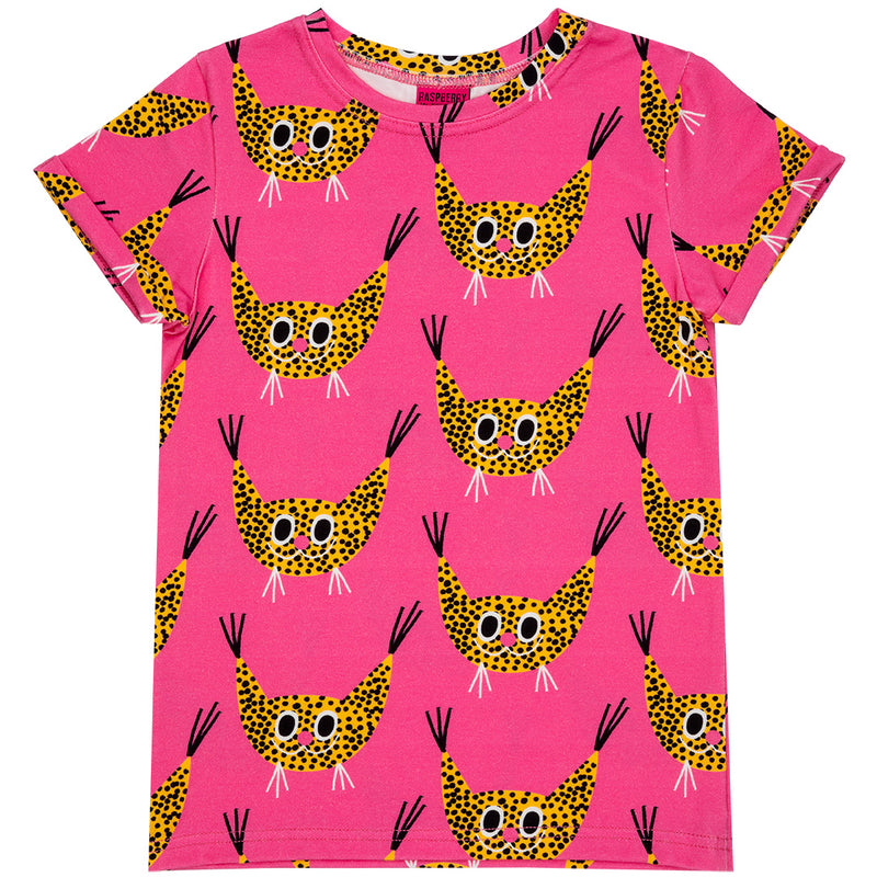 Short Sleeve Top - Rufus Wildcat - Pink