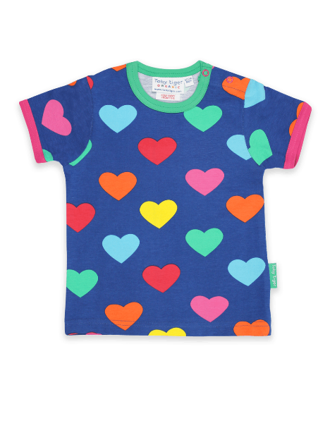 Multi Heart Print T-Shirt