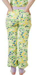 Adult Baggy Pants - Midsummer Flowers - Sharp Green