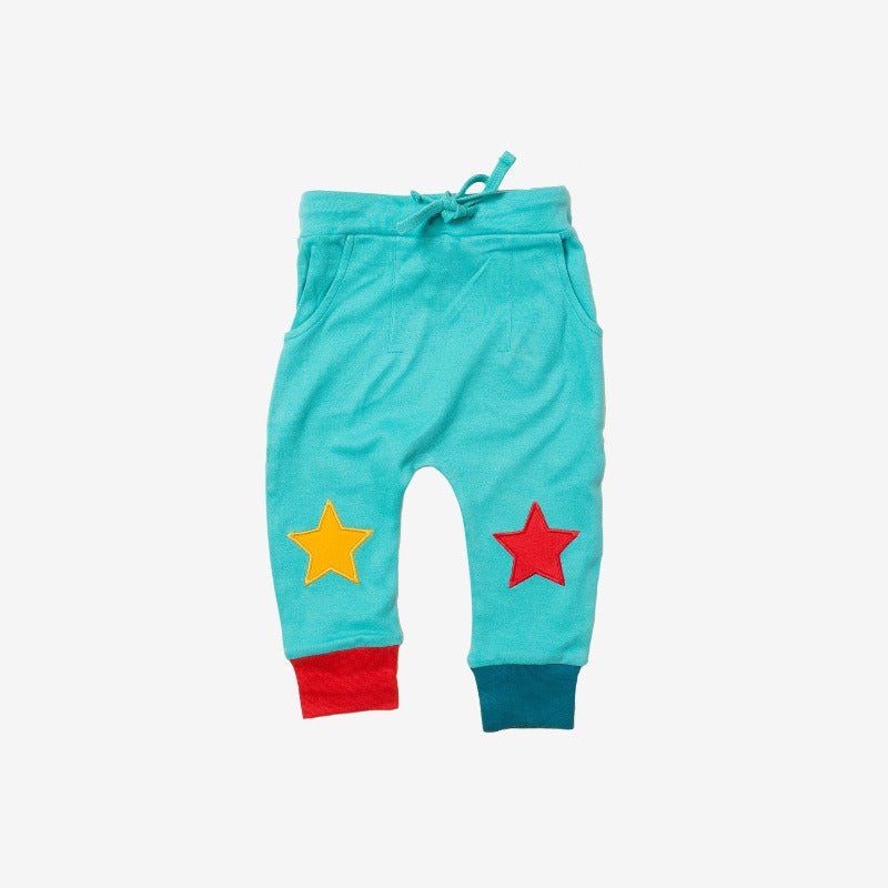 Peacock Blue Star Joggers